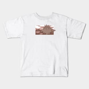 Terra Cotta Spikes Kids T-Shirt